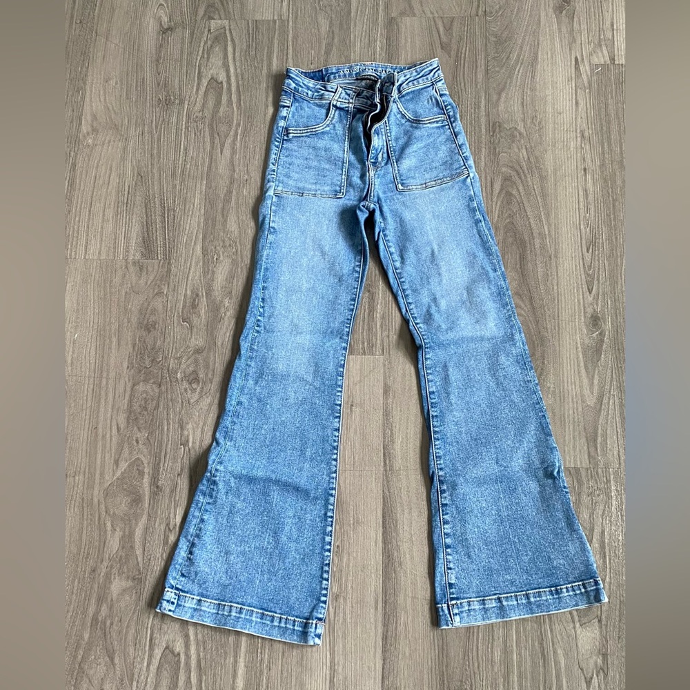 American Eagle Outfitters Blue Boot Cut Jeans